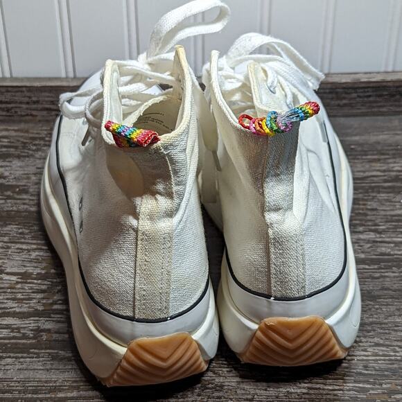 Madden Girl Women's White Platform Canvas Comfort High Top Sneaker Size 9 - Picture 4 of 8